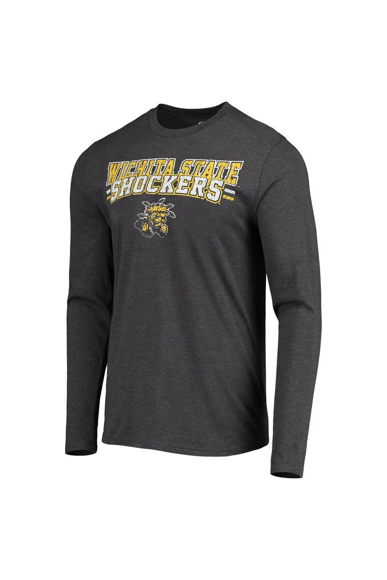 Men's Concepts Sport Yellow/Heathered Charcoal Wichita State Shockers Meter Long Sleeve T-Shirt & Pants Sleep Set, Alternate, color, Yellow