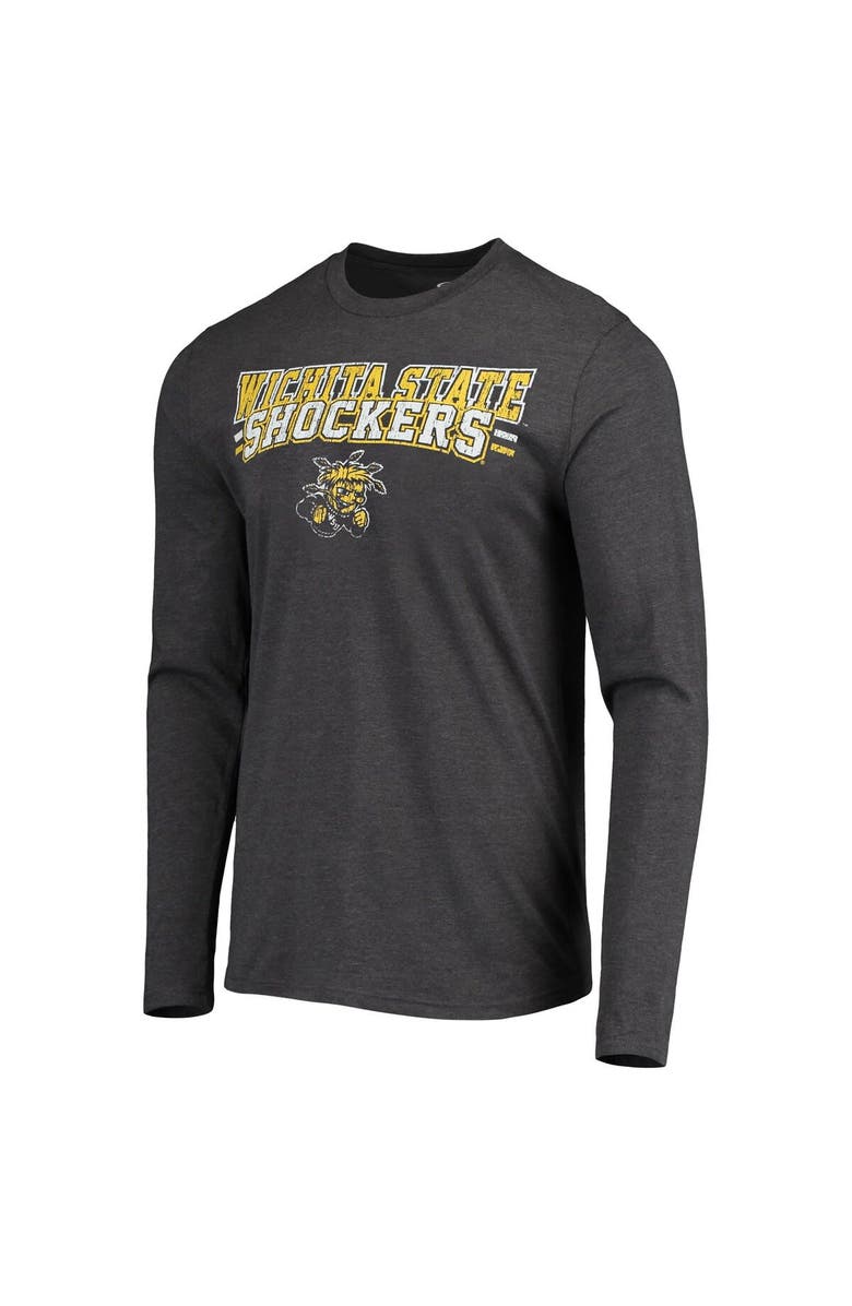 CONCEPTS SPORT Men's Concepts Sport Yellow/Heathered Charcoal Wichita State Shockers Meter Long Sleeve T-Shirt & Pants Sleep Set, Alternate, color, Yellow