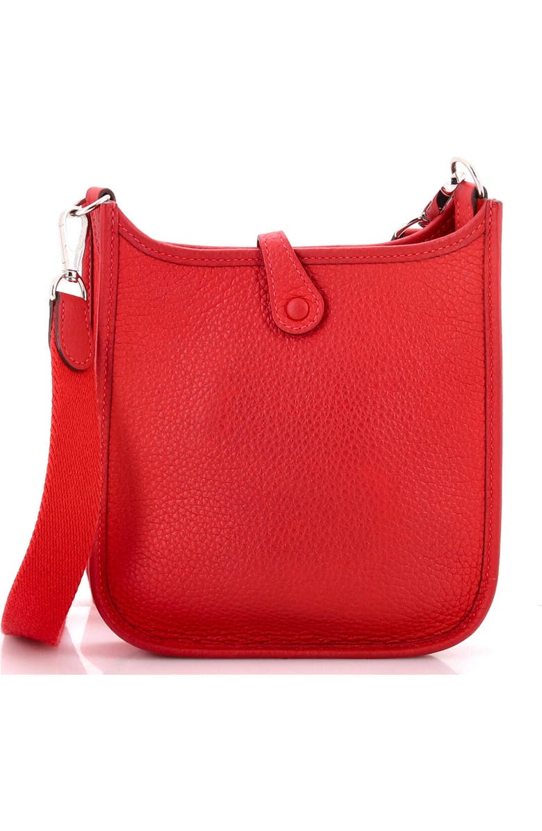 Pre-Owned Hermes Evelyne Bag Gen III Clemence TPM, Alternate, color, Rouge Casaque