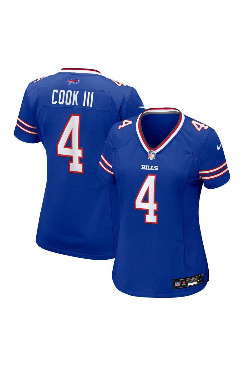 Women's Nike James Cook III Royal Buffalo Bills Team Game Jersey, Main, color, Royal