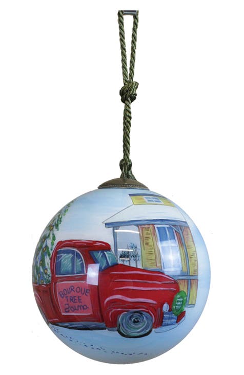 Hand Painted Glass Ornament