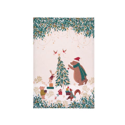 Tree Decorating Kitchen Dishtowel