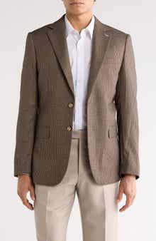 Scotch & Soda Classic Fit Micro Houndstooth Sport Coat