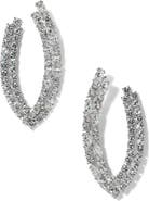 Nadri Twinnie Front to Back Hoop Earrings