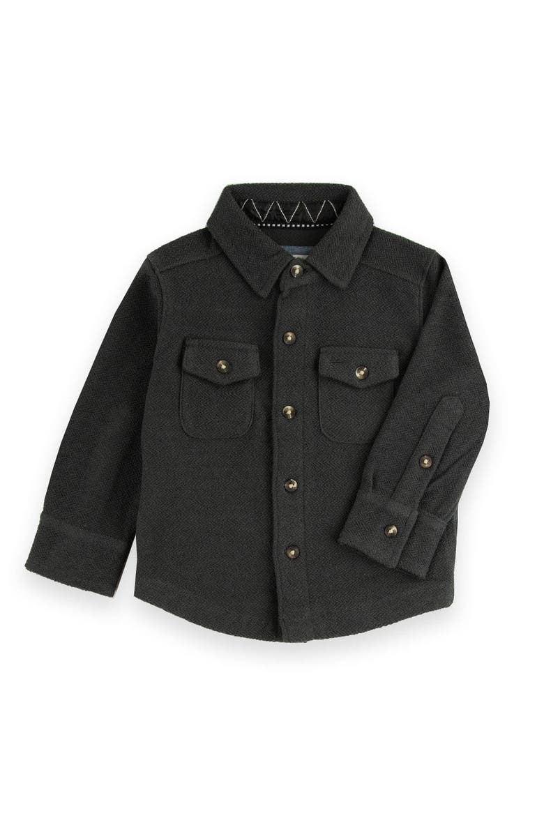 Sovereign Code Favor Button Down Knit Shirt, Main, color, Gunmetal