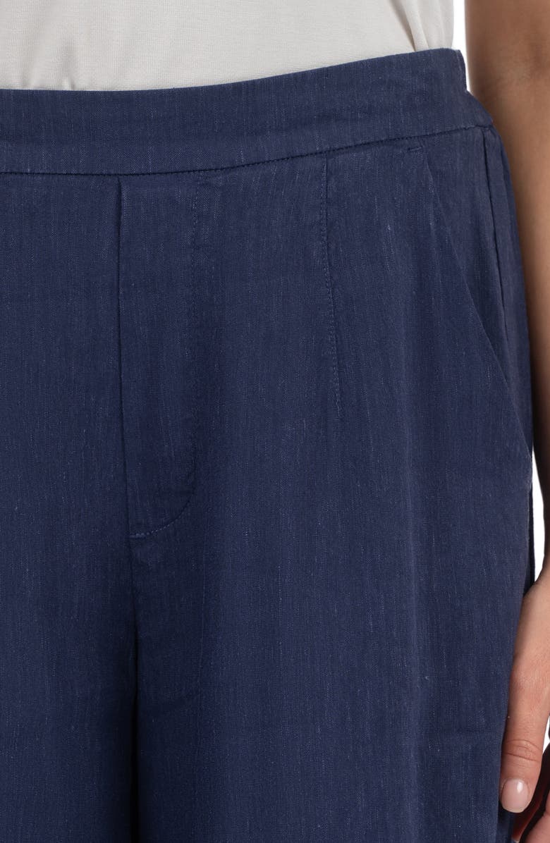 KUT from the Kloth Meg High Waist Ankle Wide Leg Pants, Alternate, color, Ink Blue