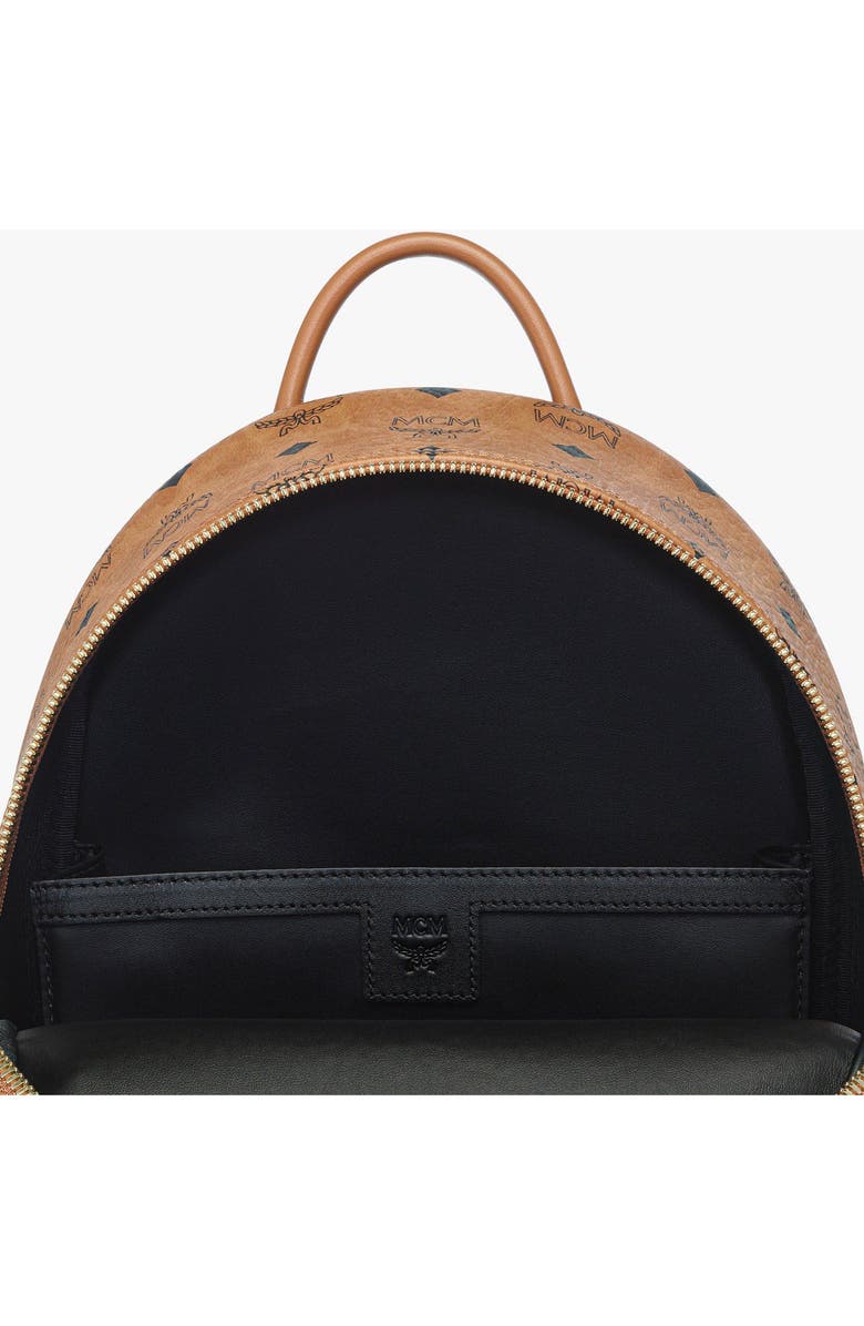 MCM Small Stark Backpack in Visetos, Alternate, color,