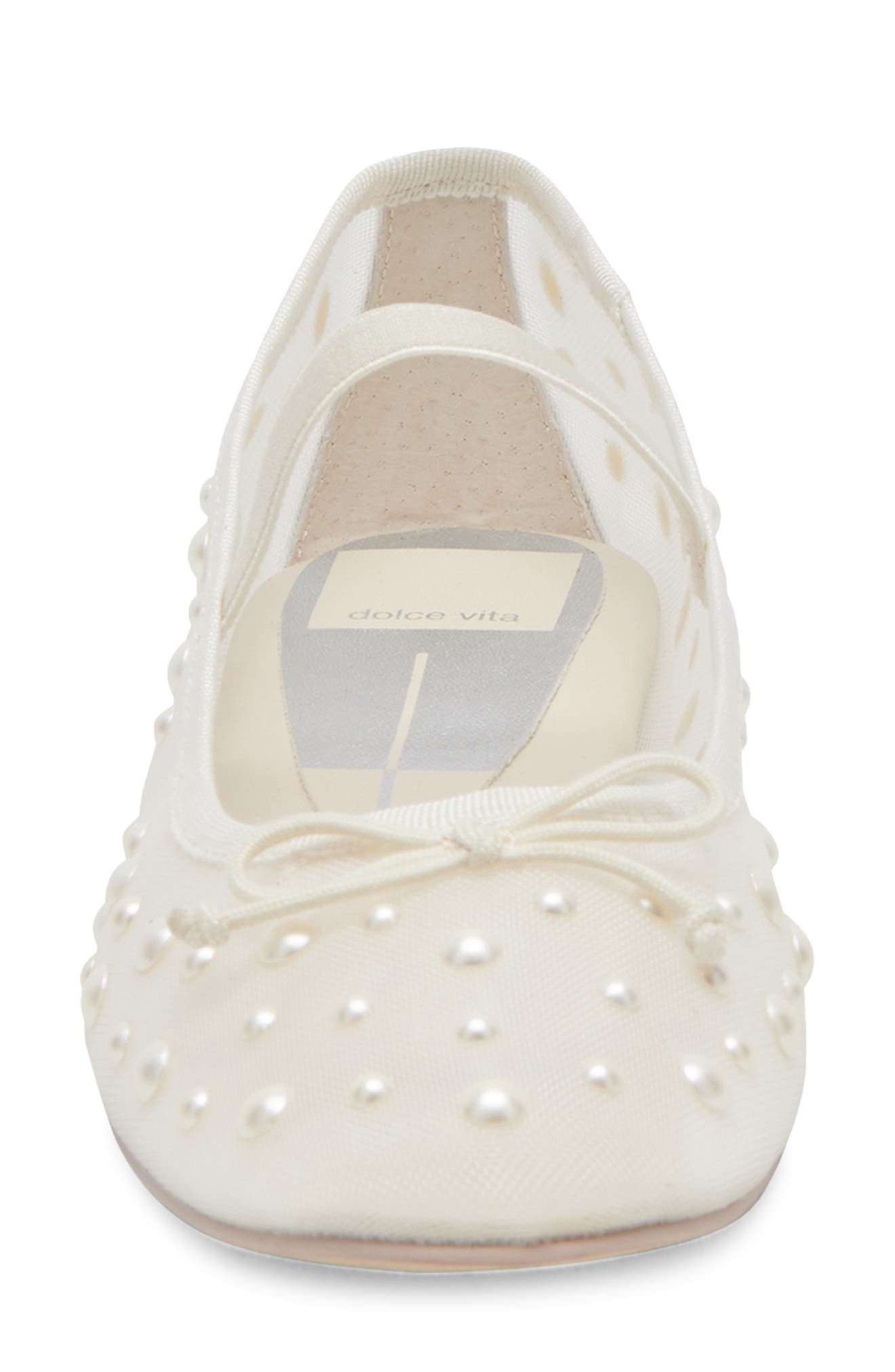 Dolce Vita Cadel Imitation Pearl Mary Jane Flat, Alternate, color, 