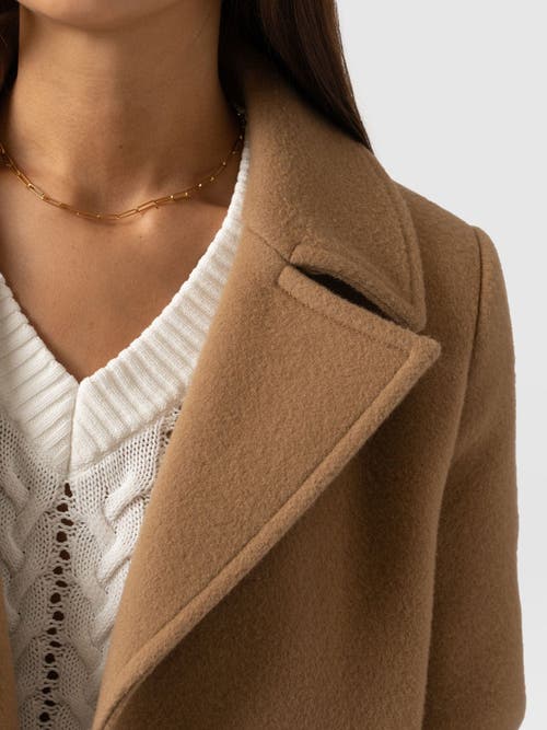 Saint And Sofia Saint + Sofia Quinn Pea Coat In Nude