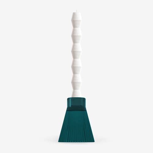 Ozaiz Zai Geometric Pillar Candle In Blue