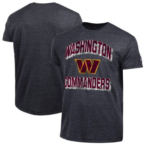 Men's Champion Black Washington Commanders Ultimate Tri-Blend T-Shirt