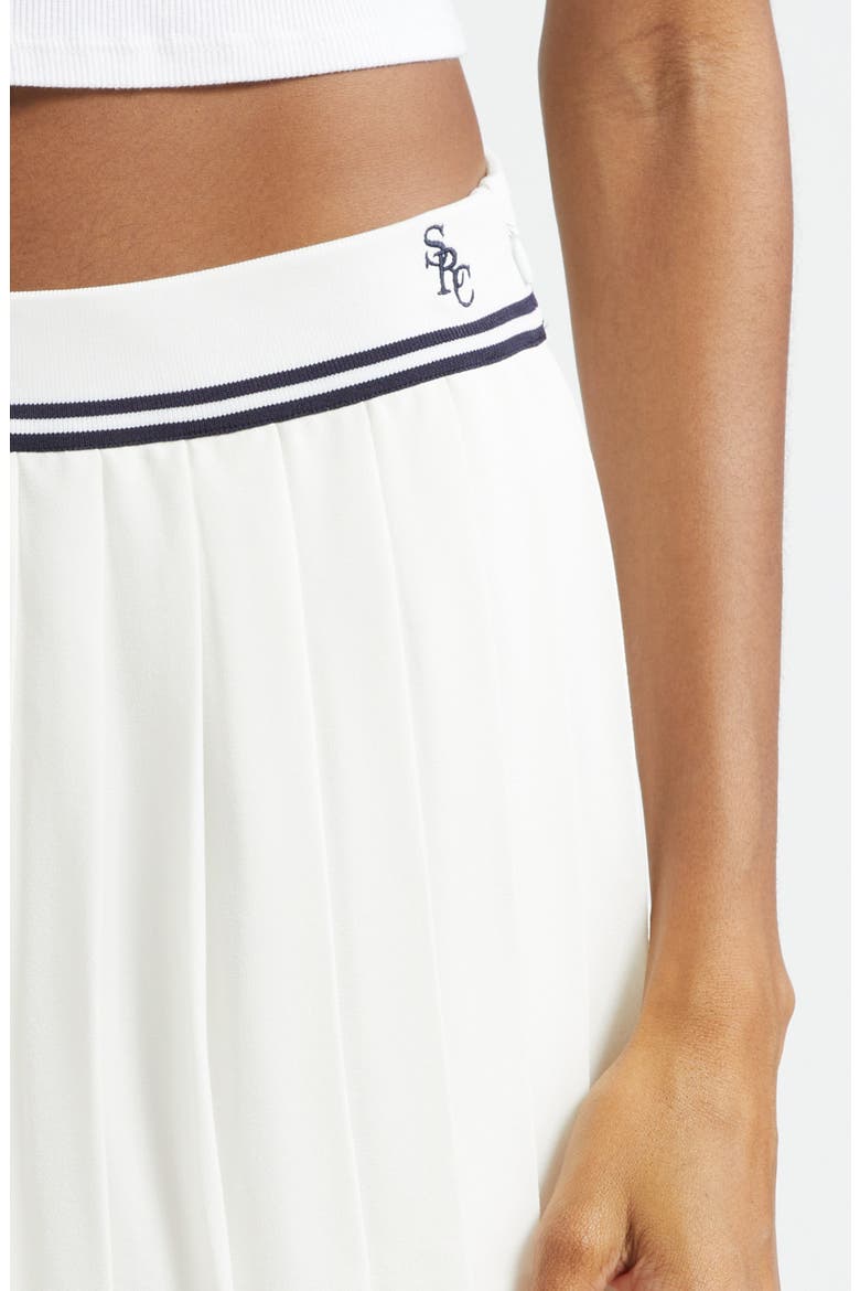 Abigail Logo Detail Miniskirt, Alternate, color, WHITE