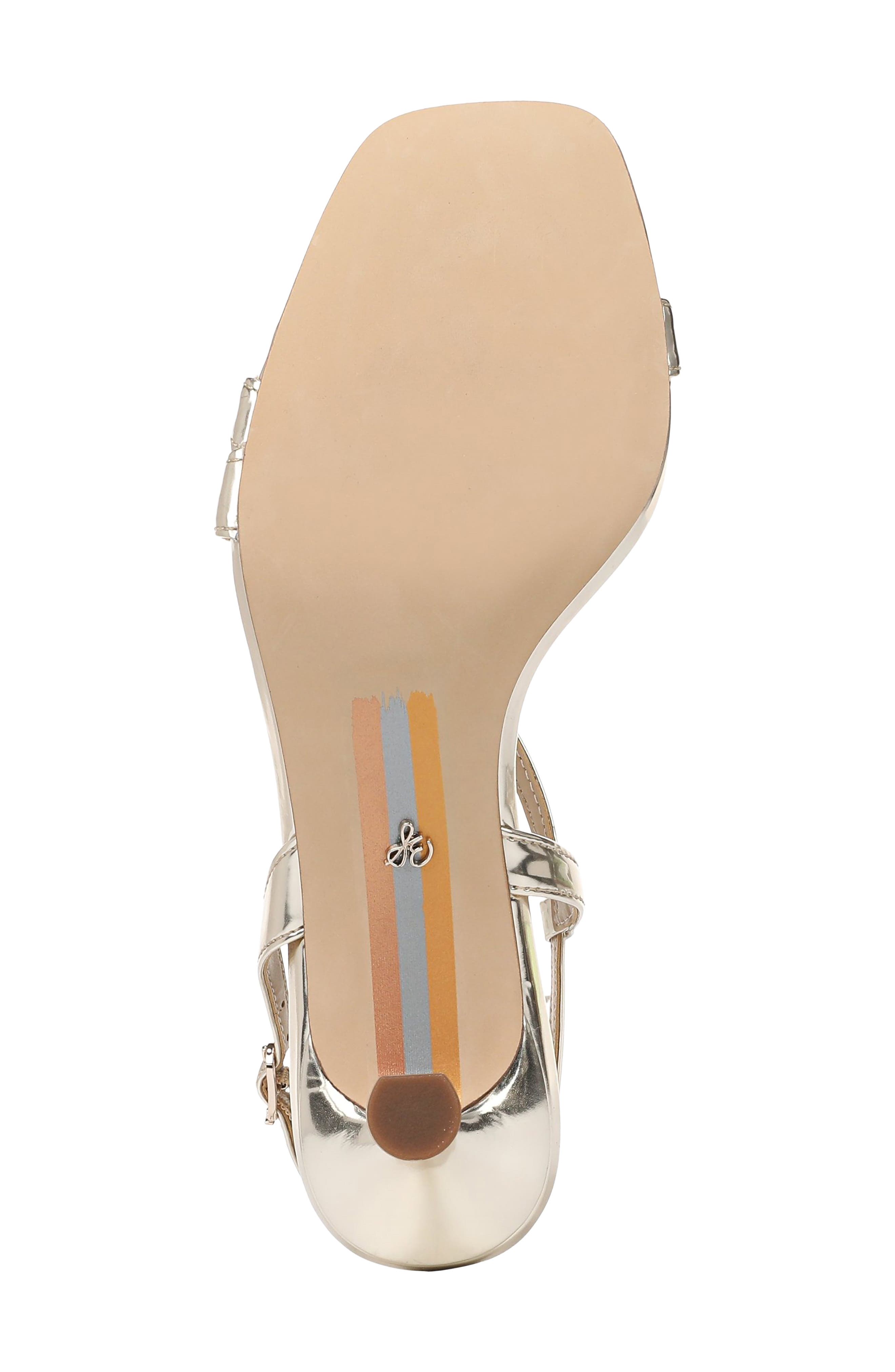 Prance Faux Leather Sandal, Alternate, color, GOLD