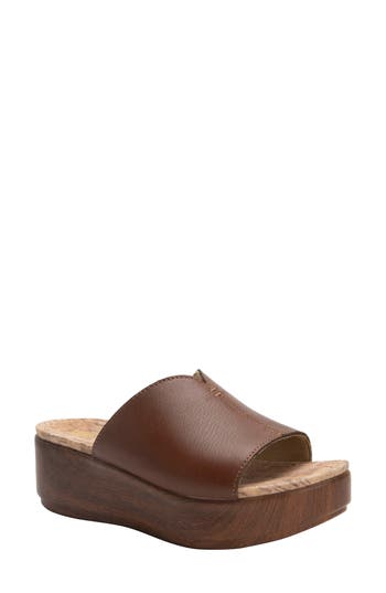 Alegria By Pg Lite Triniti Platform Wedge Slide Sandal