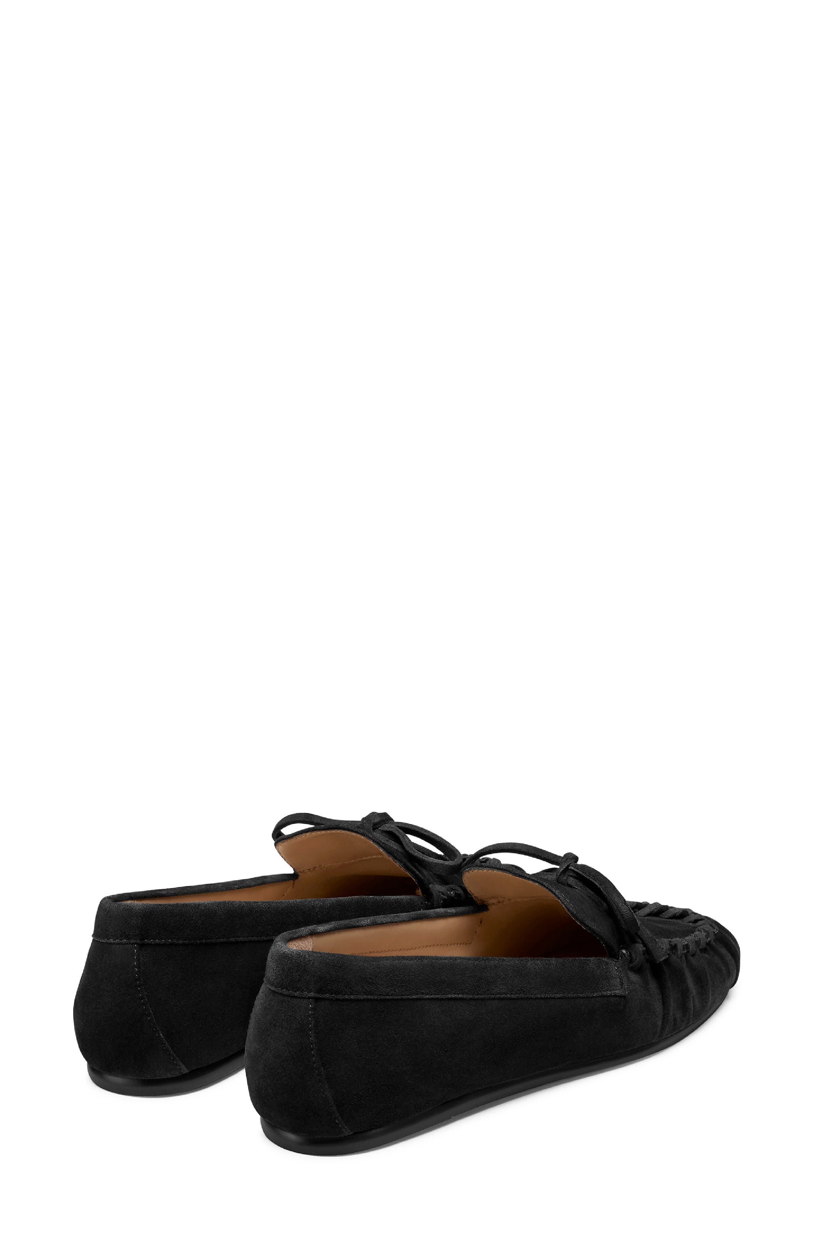 Stuart Weitzman Britt Bow Loafer, Alternate, color, Black