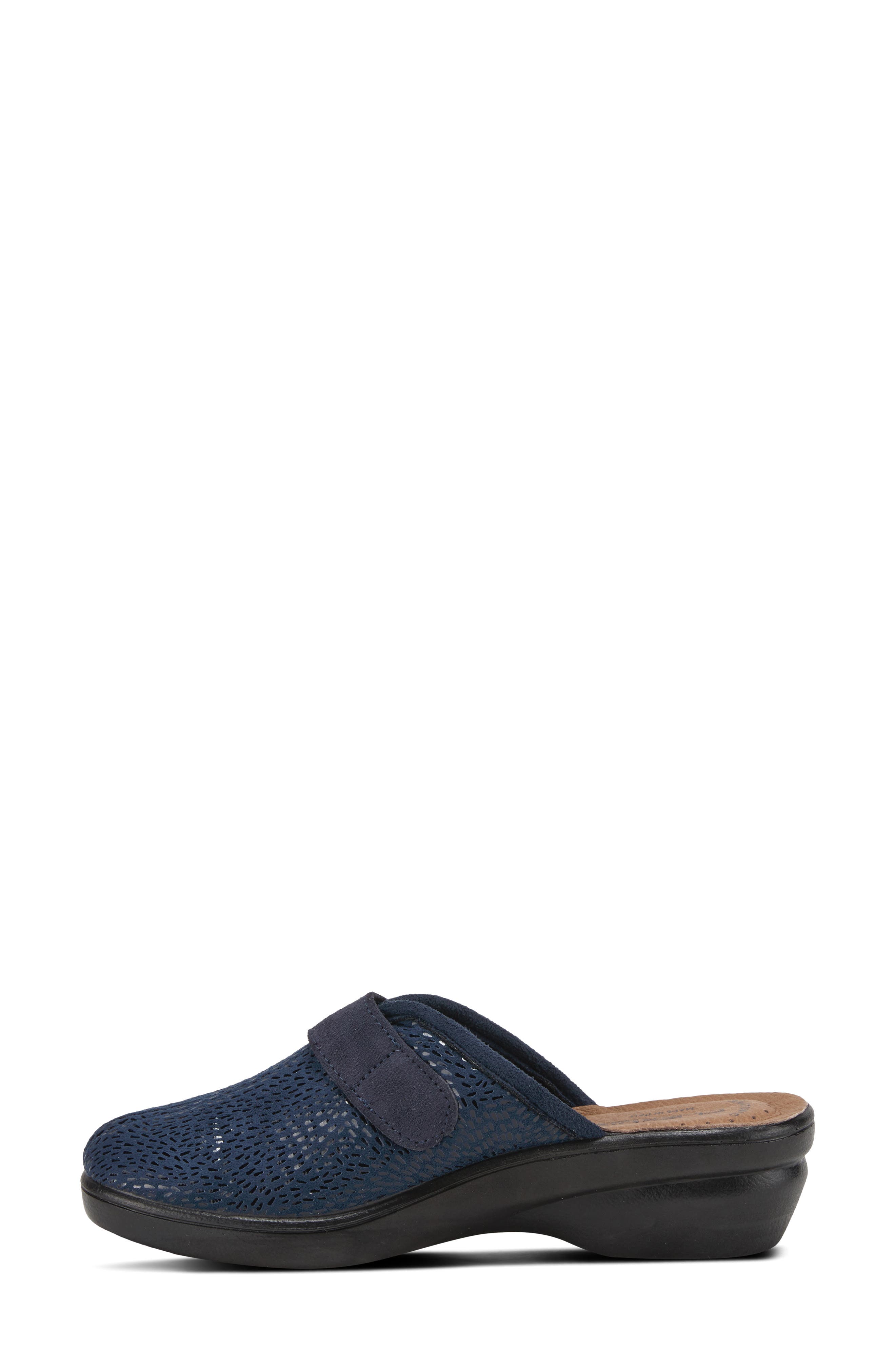 Merula Clog, Alternate, color, NAVY PATENT LEATHER
