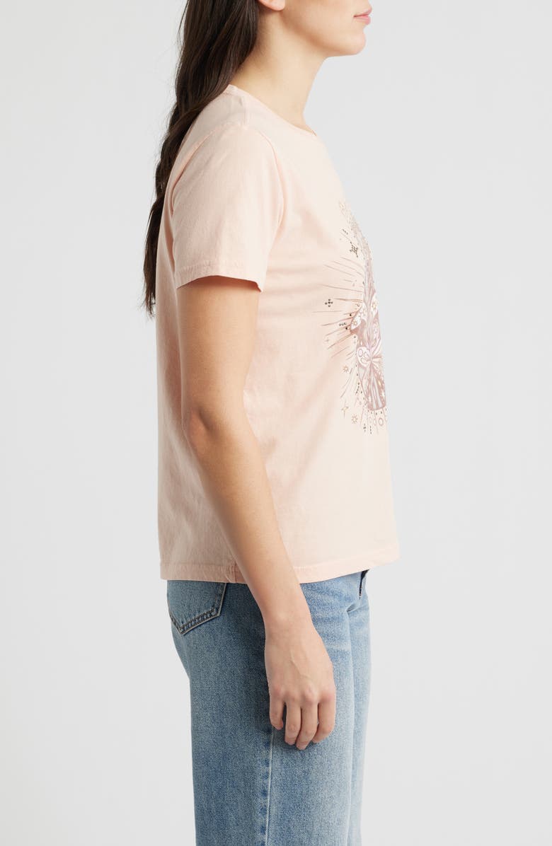 Lucky Brand Butterfly Hamsa Cotton Graphic T-Shirt, Alternate, color, Evening Sand