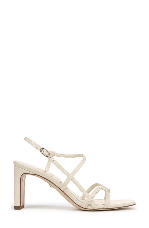 Sam Edelman Emmie Strappy Heel Sandal Modern Ivory Leather In Modern Ivory