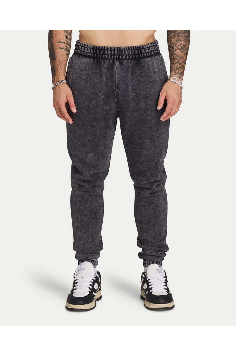 Collective Mid Rise Slim Fit Joggers, Main, color, Washed Black