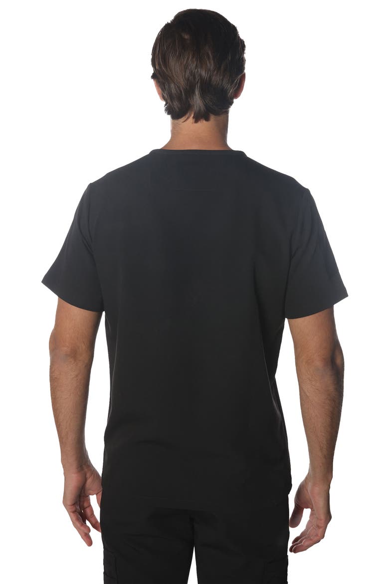 Manchester 3-Pocket Scrub Top, Alternate, color, Black