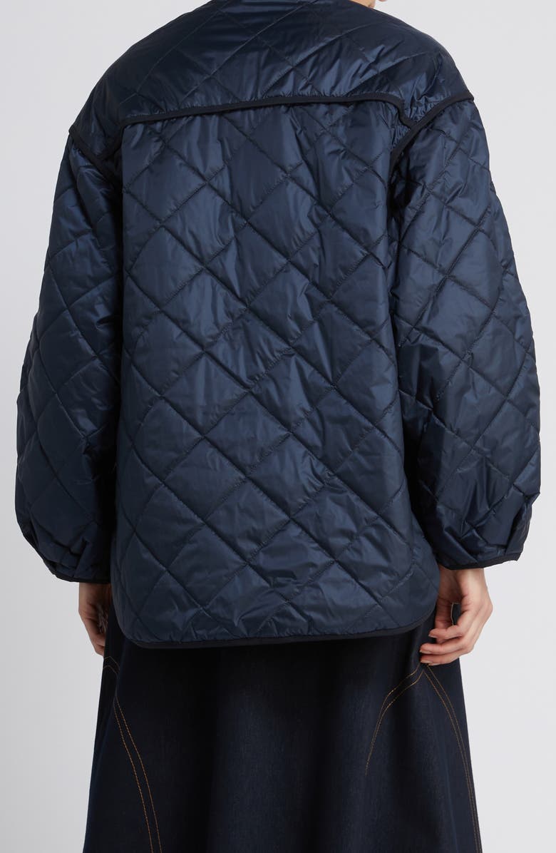 MM by Max Mara Spiga Collarless Quilted Jacket, Alternate, color, Ultramarine