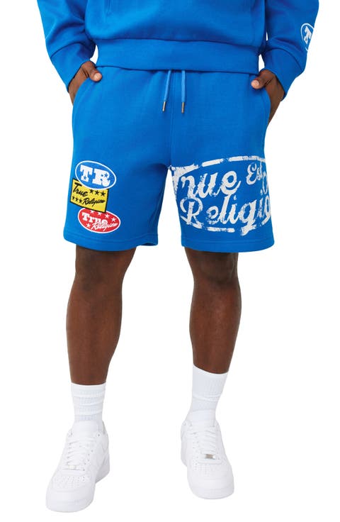 Logo Patch Cotton Blend Sweat Shorts