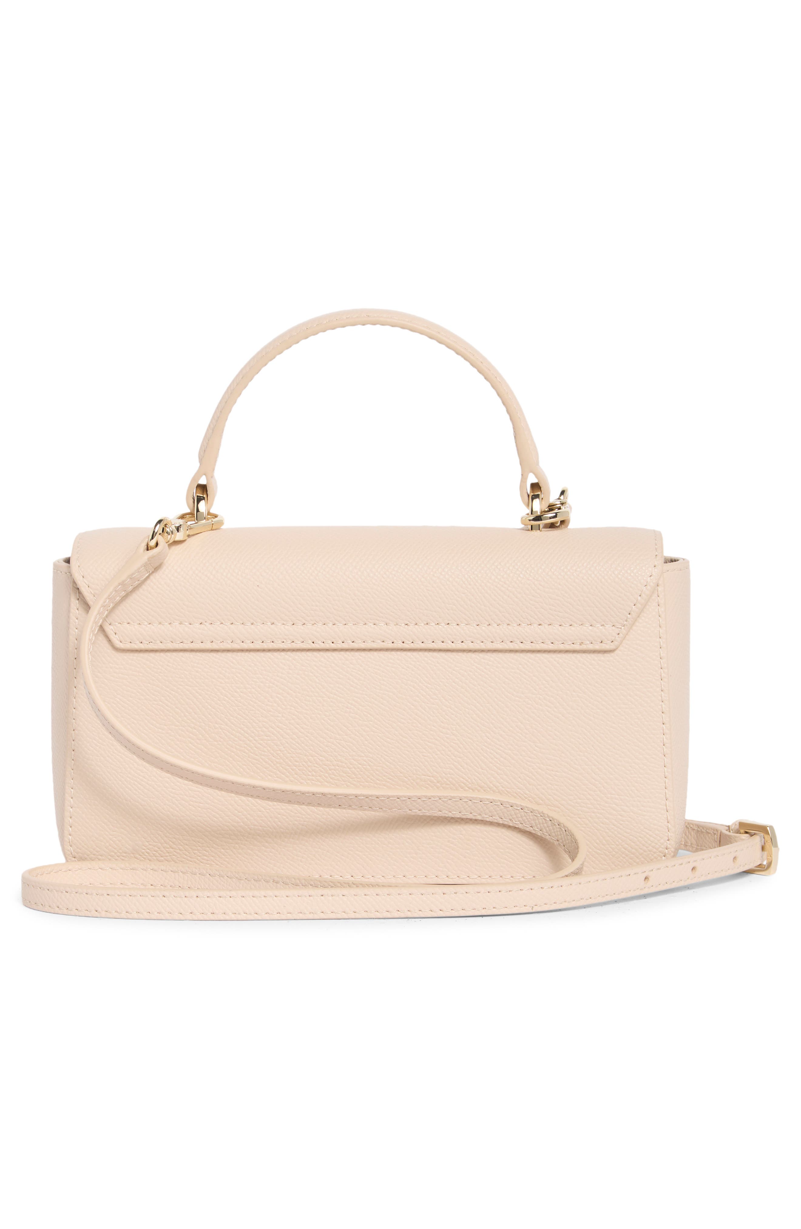 Venere Micro Leather Top Handle Bag, Alternate, color, BALLERINA I