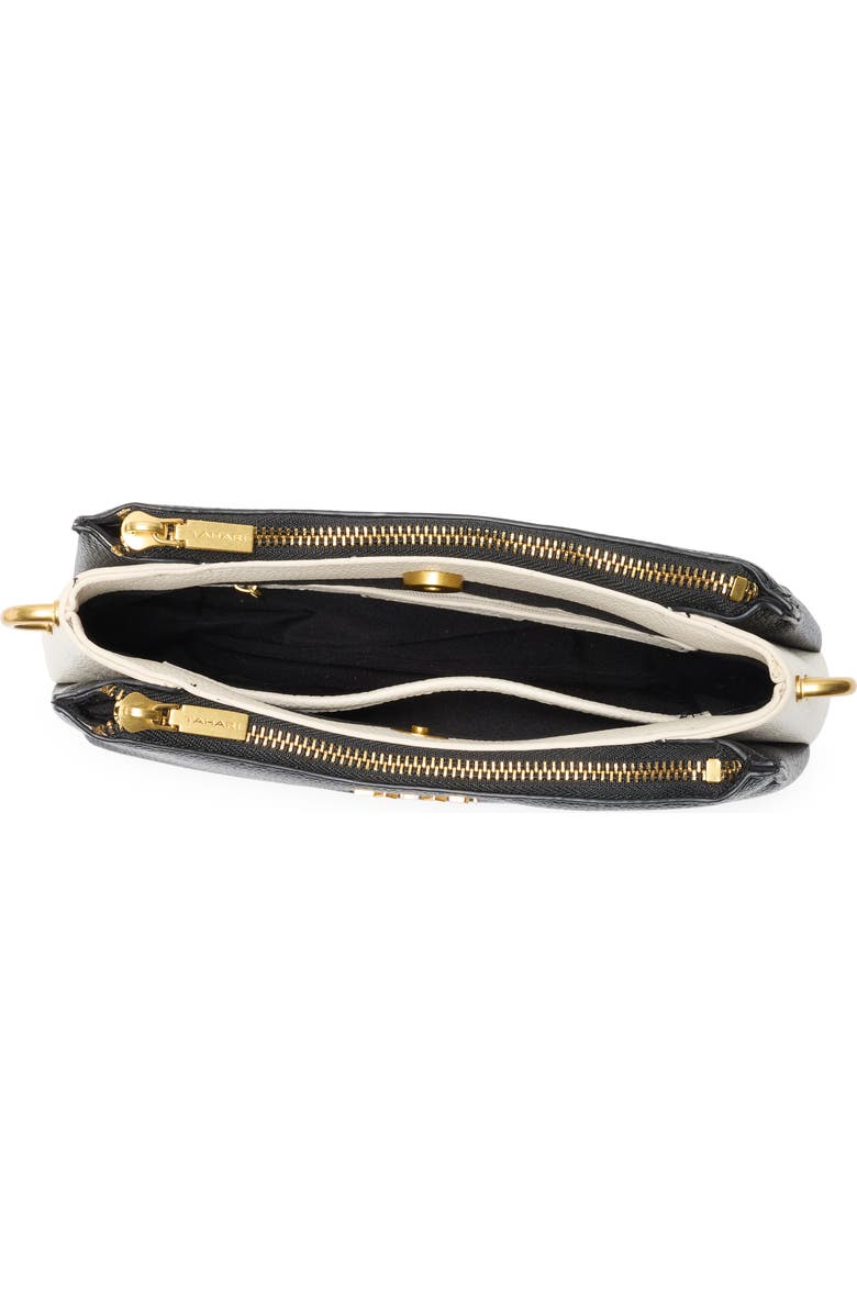 Tahari Eastside Crossbody Bag, Alternate, color, Black Block