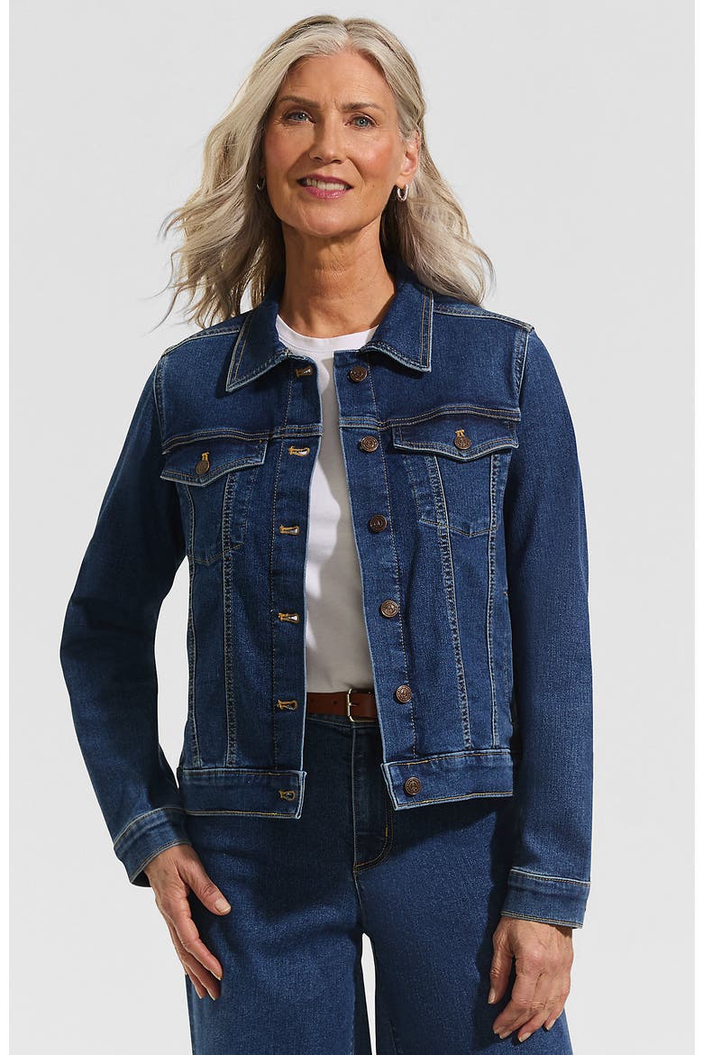 Denim Trucker Jacket, Main, color, Crawford Wash