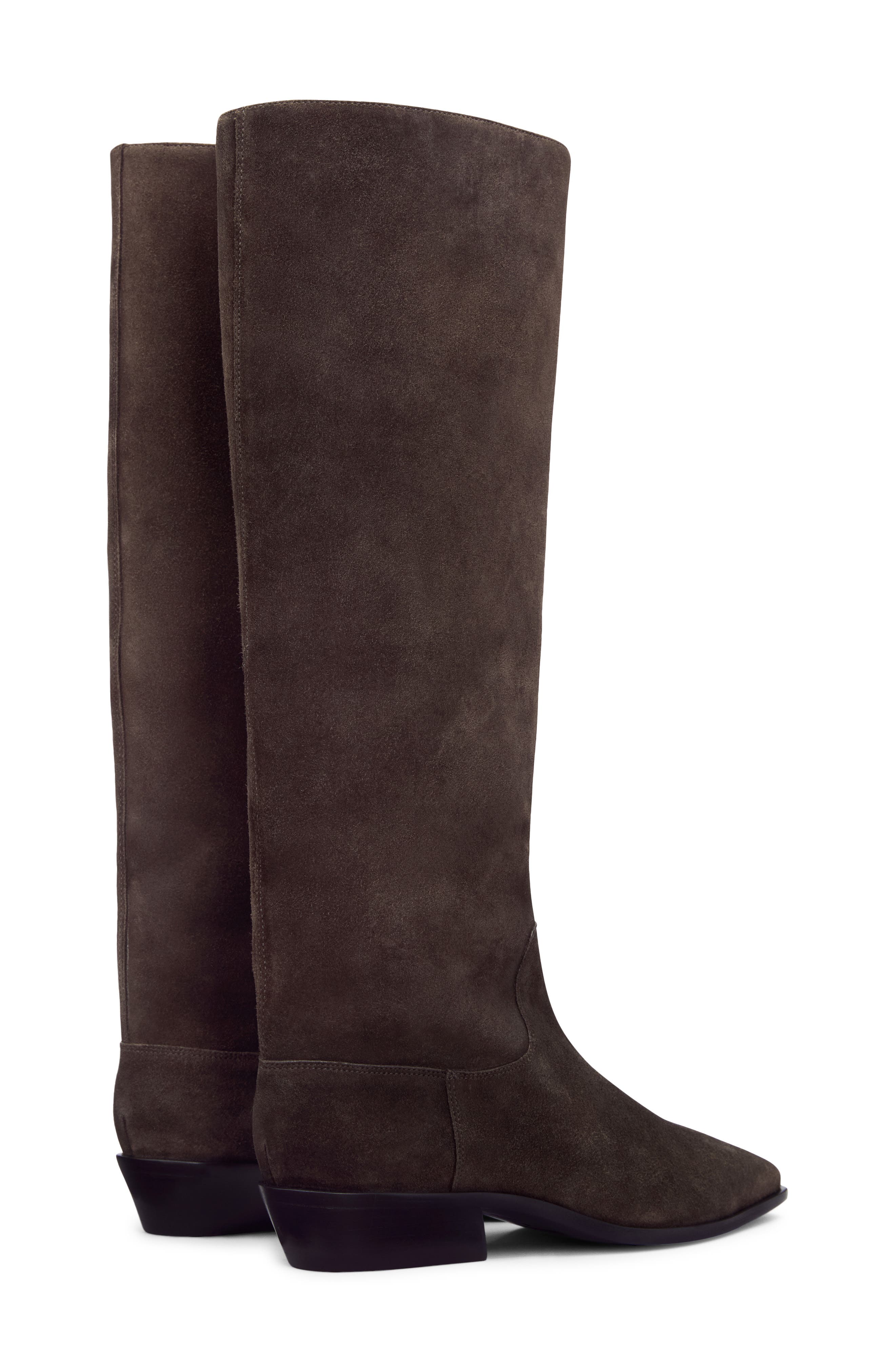 Dominique Knee High Boot, Alternate, color, BOSS SUEDE
