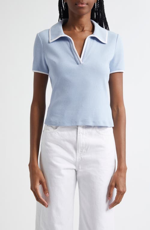 Veronica Beard Veronic Beard Kearney Striped Tee In Bluebell