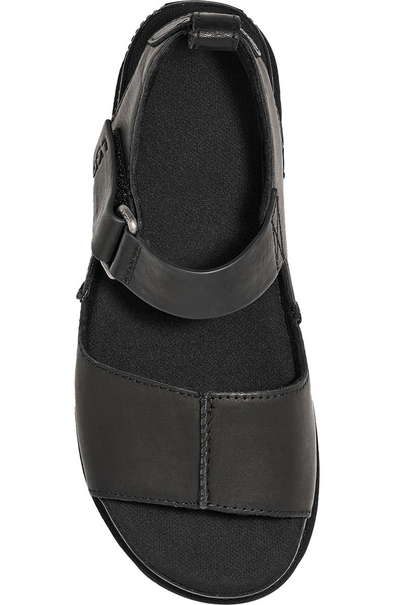 UGG<sup>®</sup> Goldenstar Platform Sandal, Alternate, color, Black