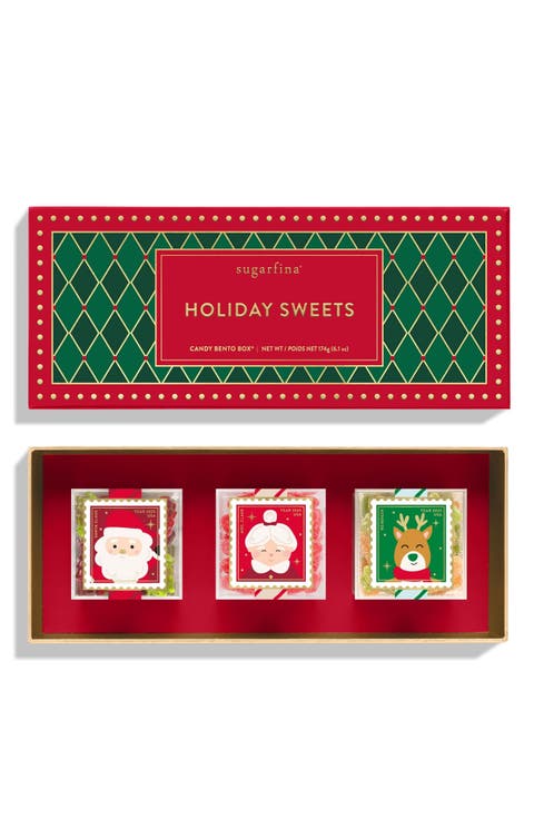 Happy Holidays 3-Piece Candy Bento Box Duo