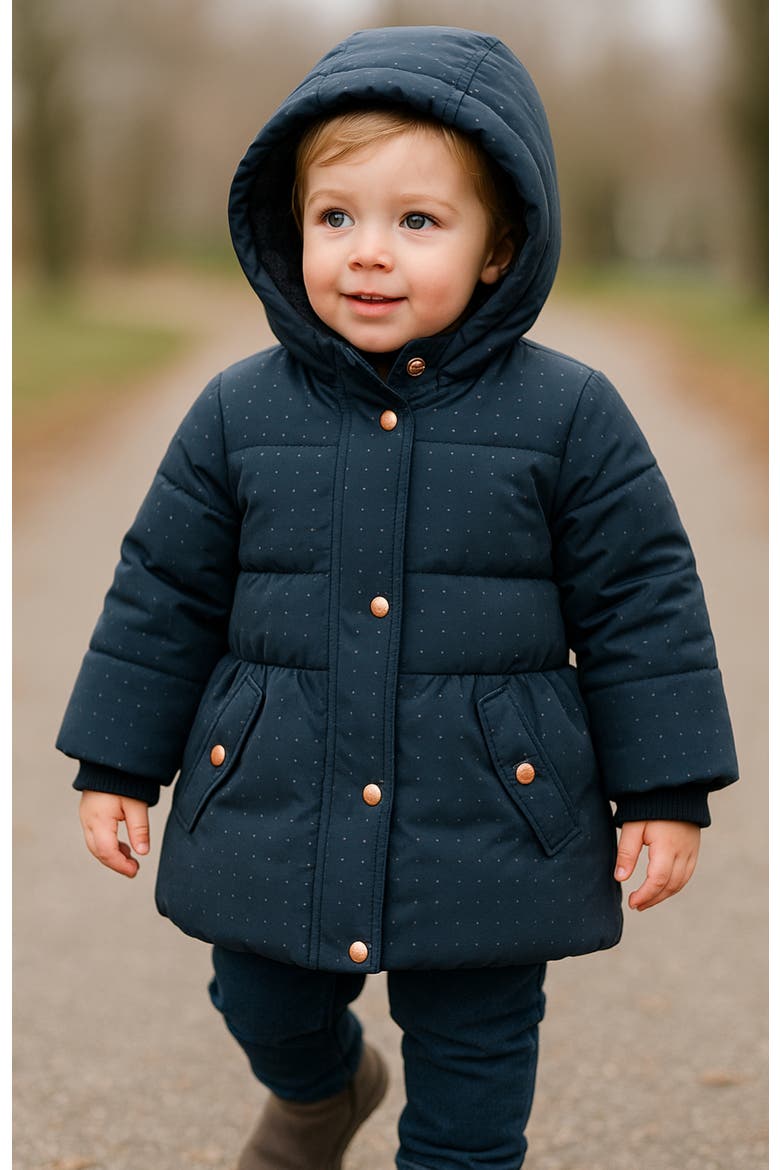 Kids' Starlight Winter Coat, Alternate, color, Midnight sky