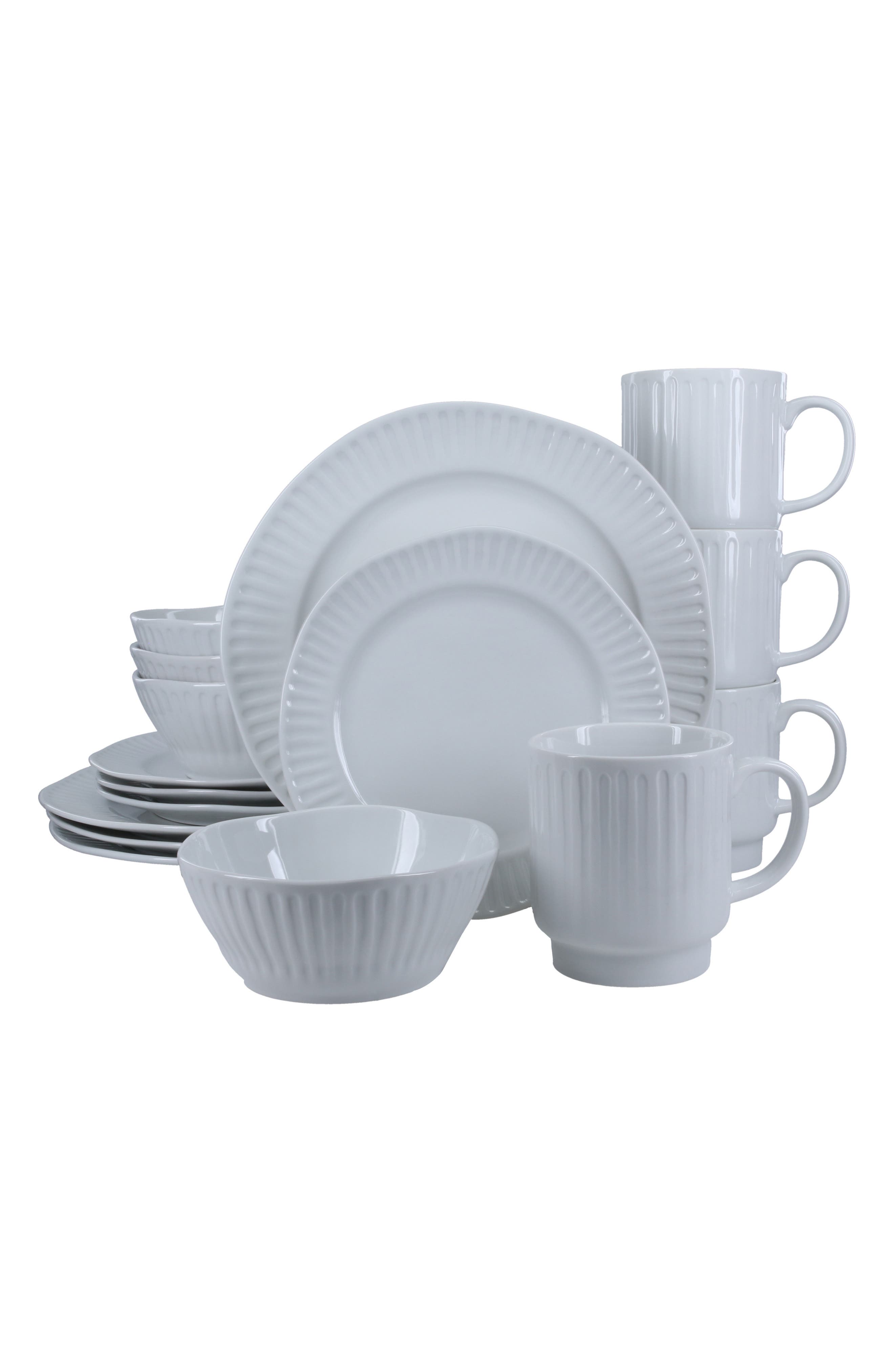 BIA Cordon Bleu 16-Piece White Clonnade Dining Set