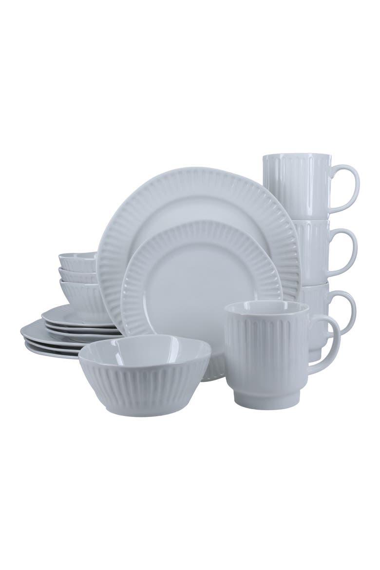 16-Piece White Clonnade Dining Set, Main, color, WHITE