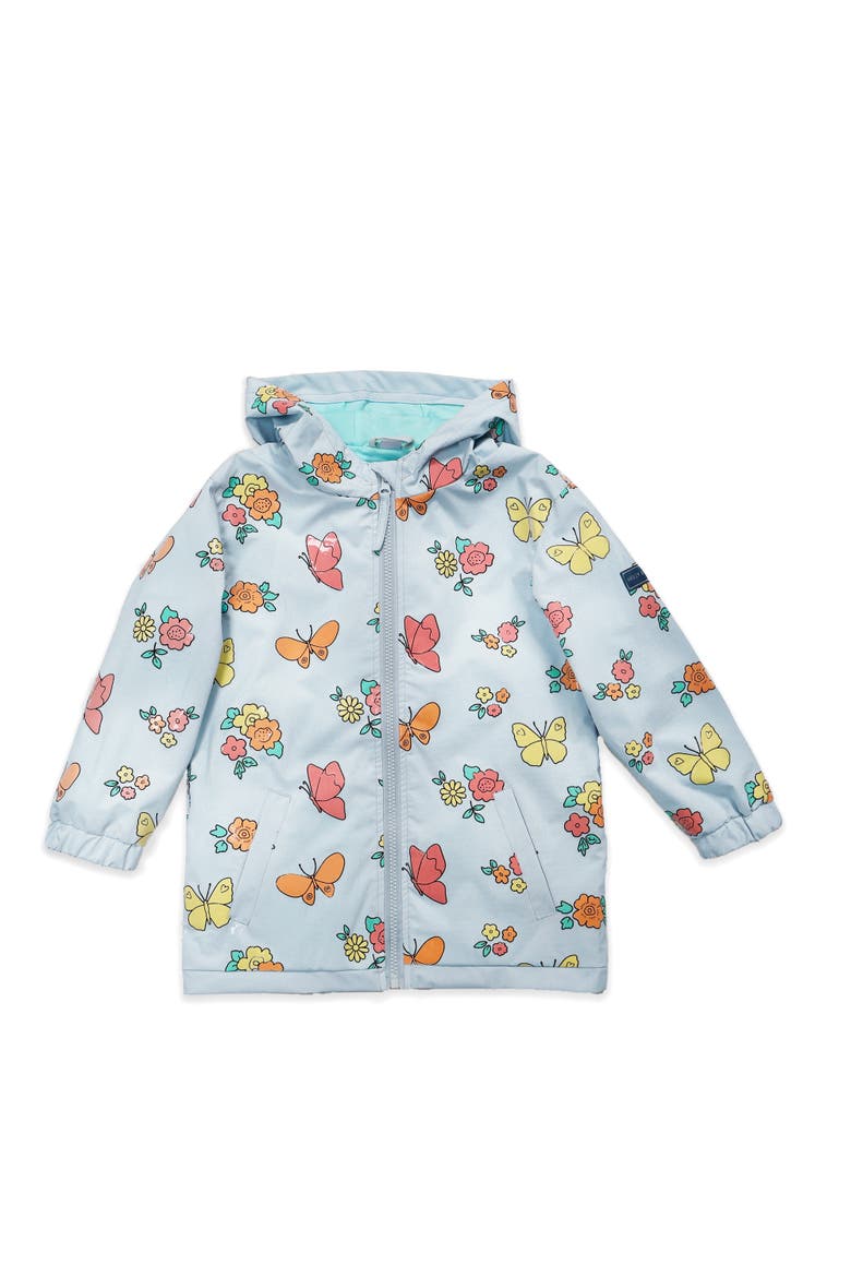 Color Changing Hooded Raincoat, Alternate, color, Blue