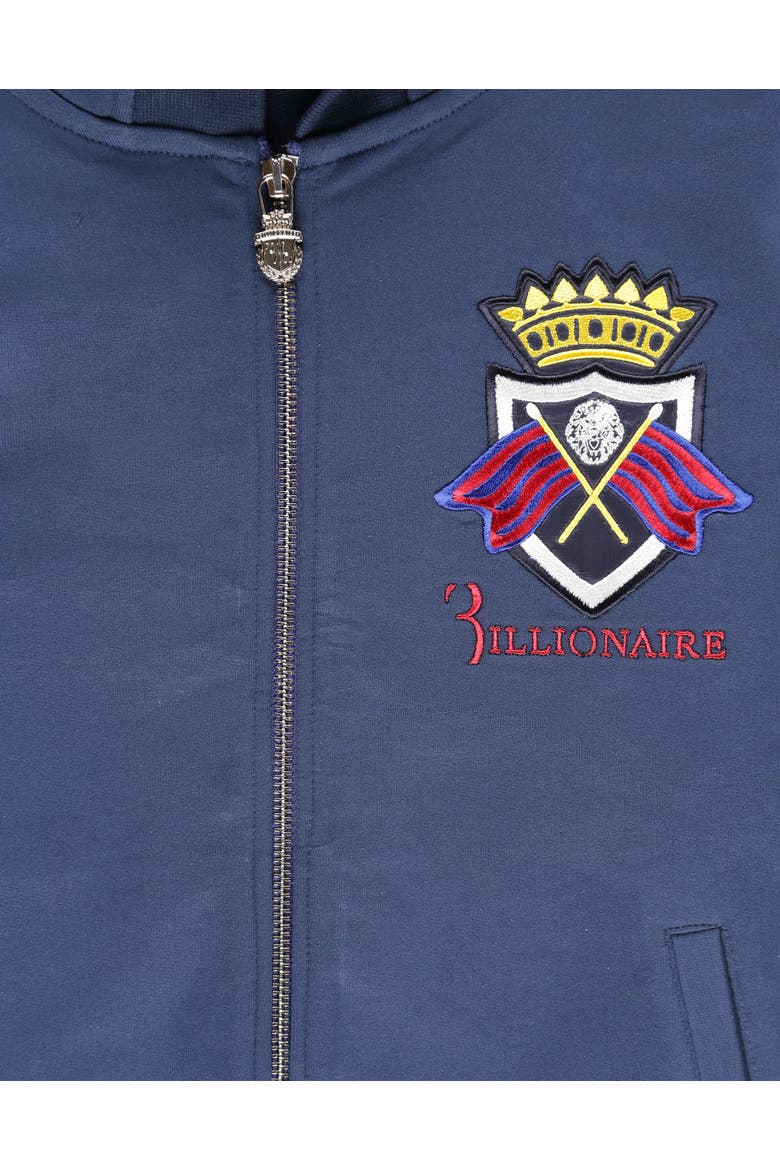 Hooded Sweatjacket Statement Boy, Alternate, color, darkblue
