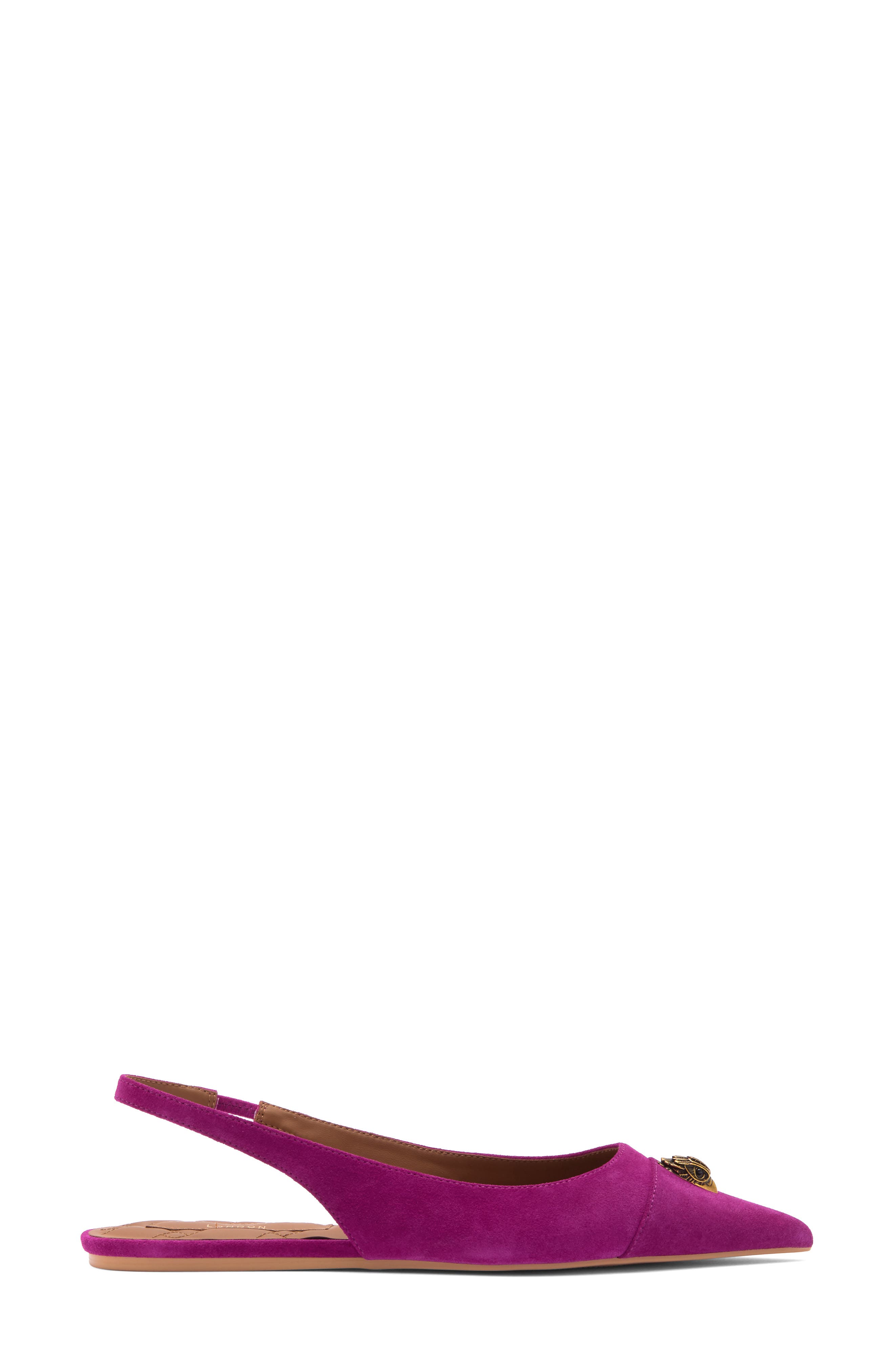 Kurt Geiger London Belgravia Small Eagle Slingback Flat, Alternate, color, 