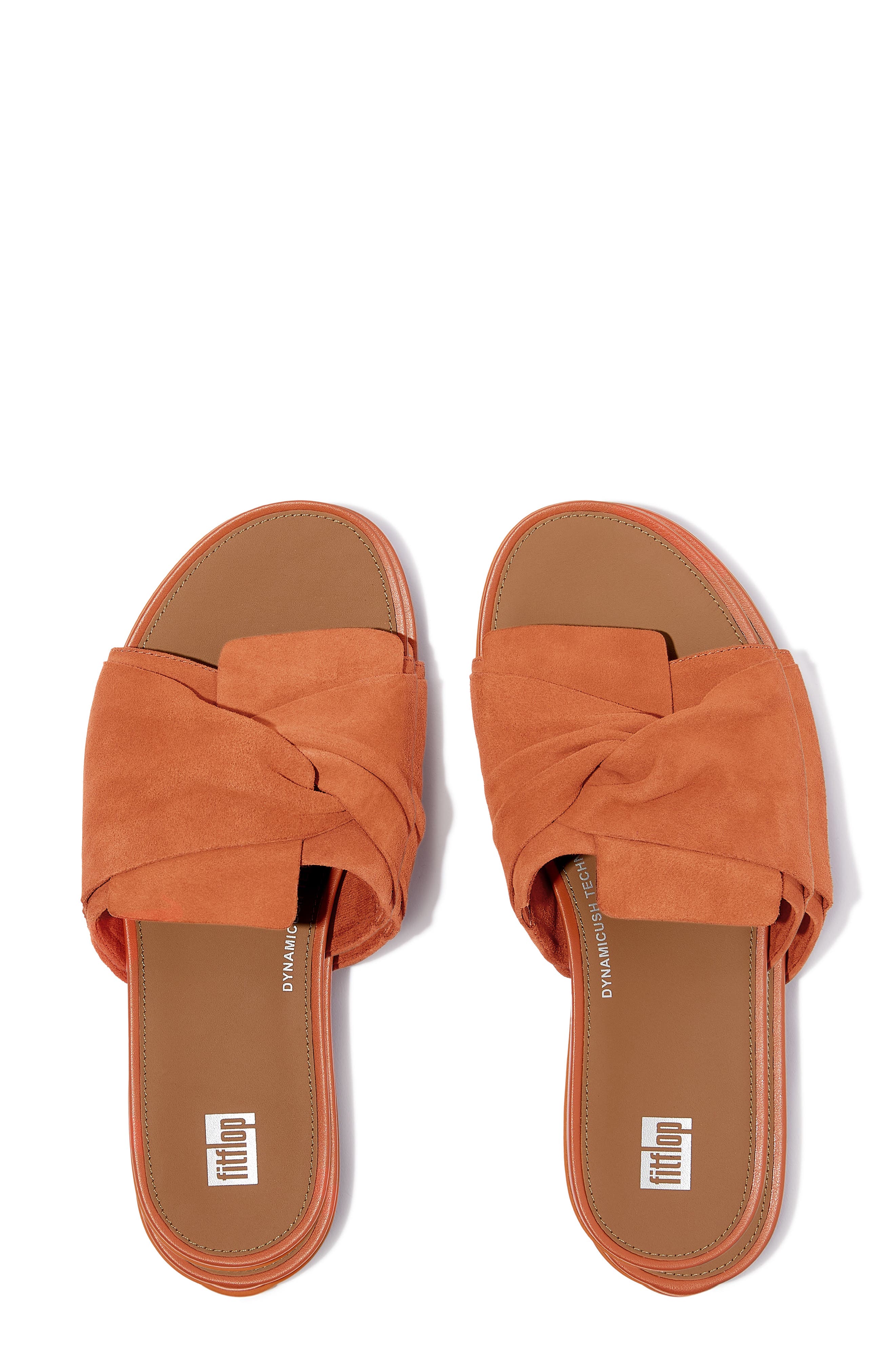 Gracie Soft Twist Slide Sandal, Alternate, color, SATSUMA