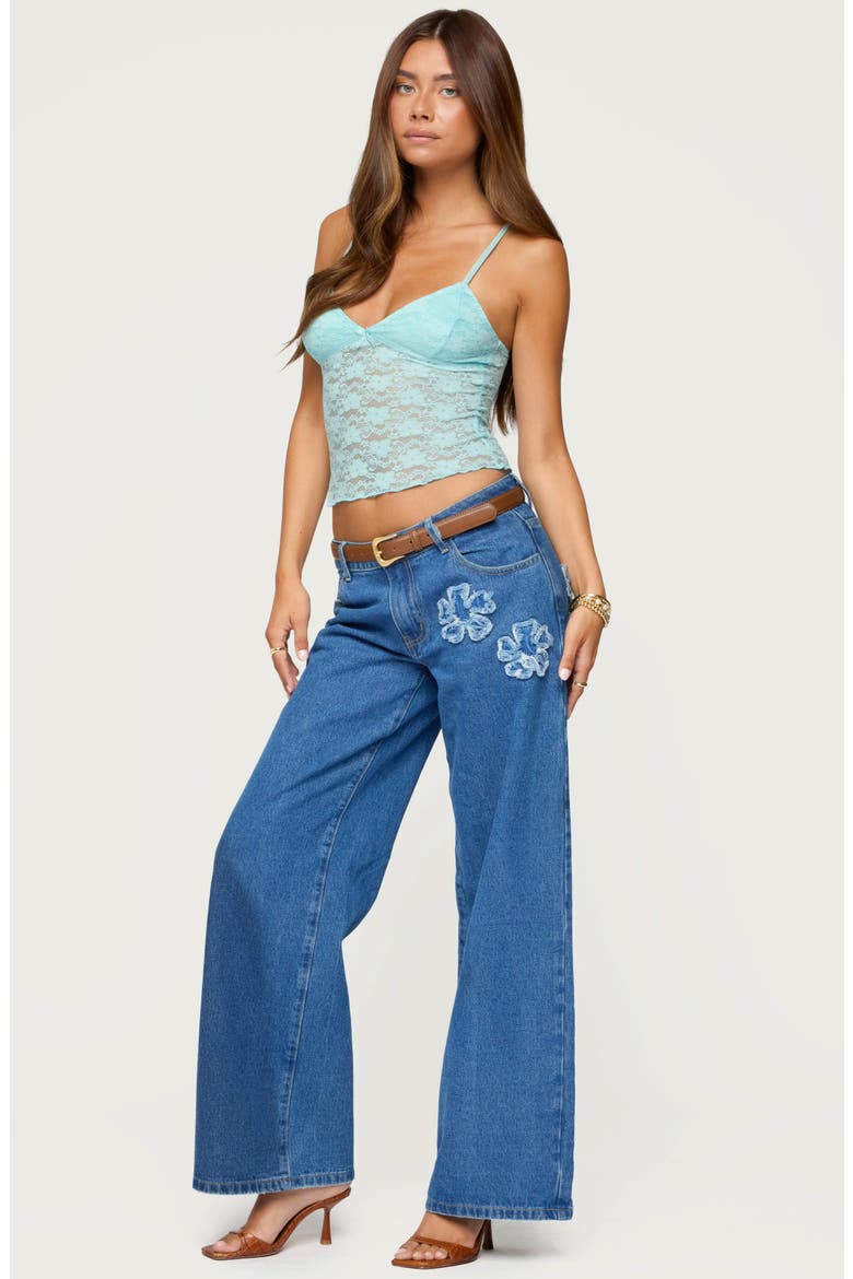 Eira Lace Camisole, Alternate, color, TURQUOISE