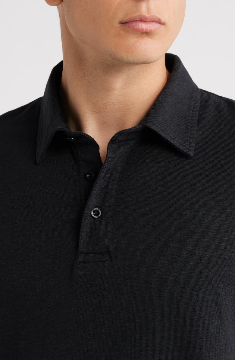 AG Bryce Stretch Cotton Polo, Alternate, color, True Black