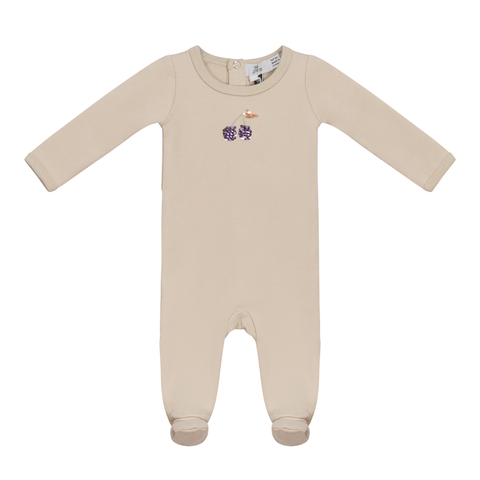 French Fleece Bunny Print Romper (Baby)