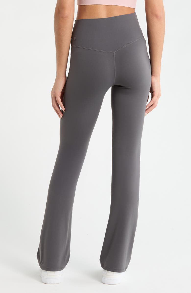 Zella Studio Luxe Bootcut Leggings, Alternate, color, Grey Forged
