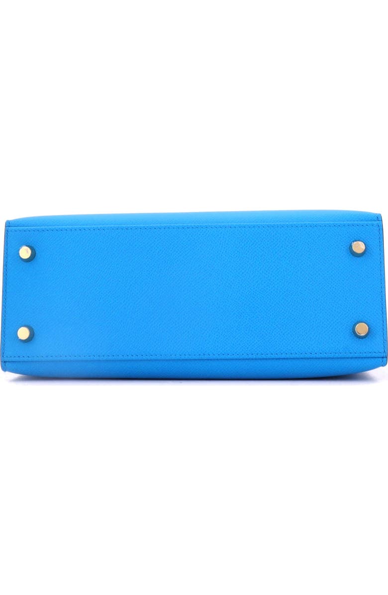 Pre-Owned Hermes Kelly Handbag Blue Epsom with Gold Hardware 25, Alternate, color, Bleu Frida
