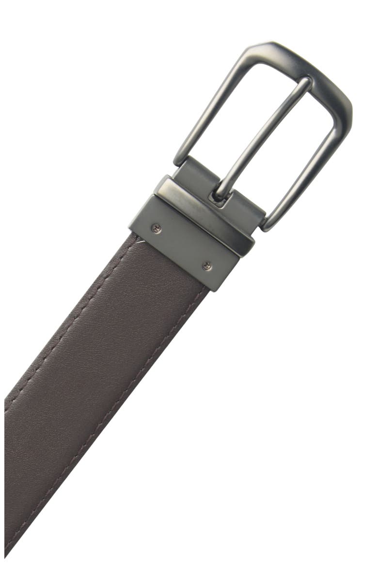 Reversible Stitched Belt, Alternate, color, BLACK / BROWN
