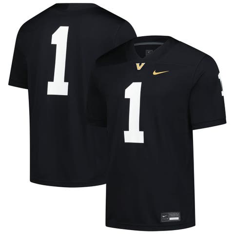 Men's Nike #1 Black Vanderbilt Commodores Untouchable Replica Game Jersey