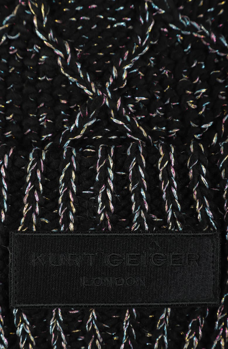 Kurt Geiger London Metallic Cable Knit Beanie | Nordstromrack display picture 1