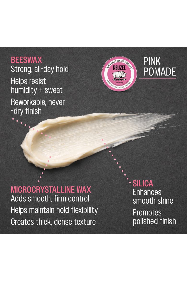 Pink Heavy Grease Pomade, Alternate, color, None