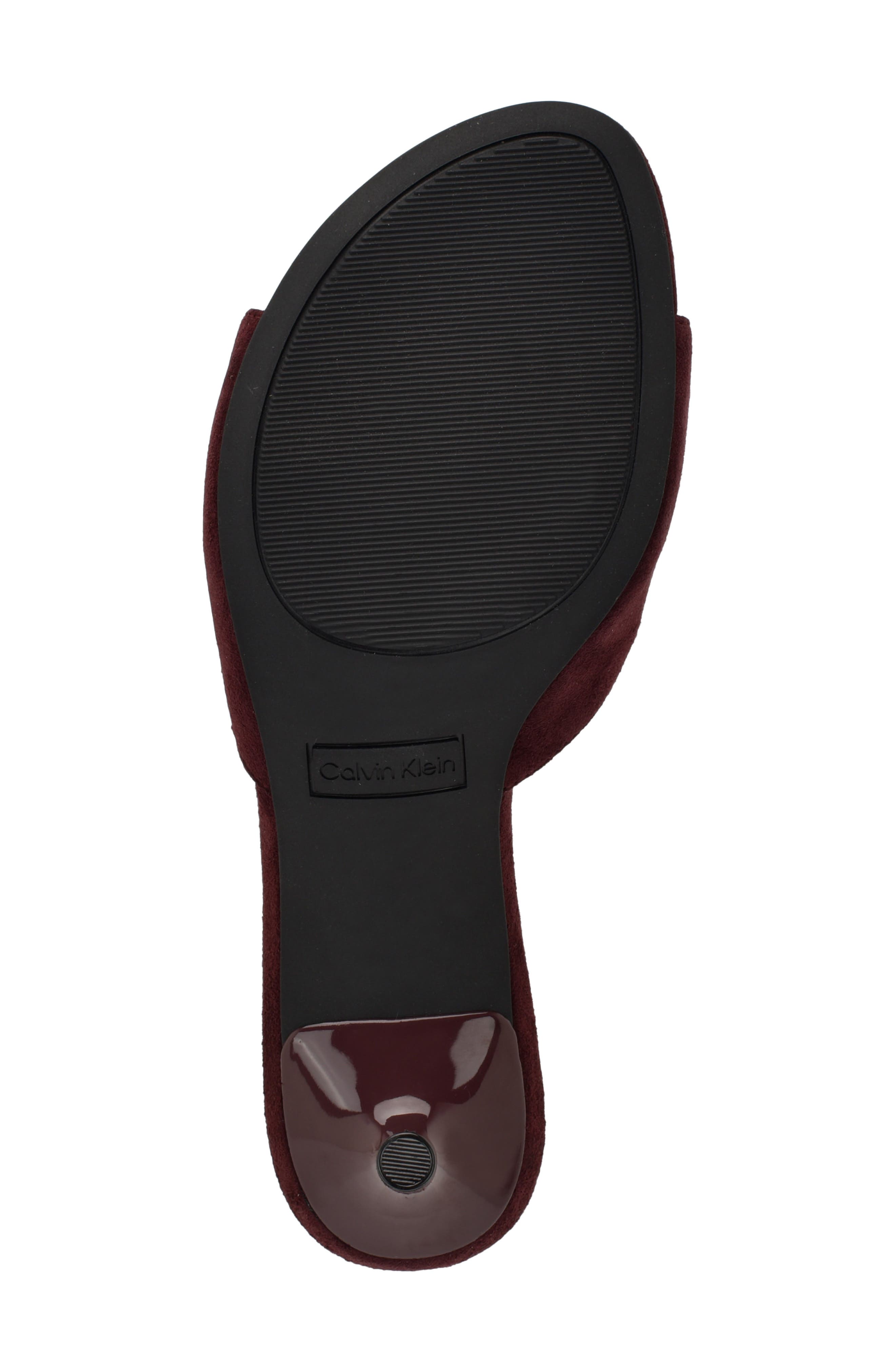Vixie Slide Sandal, Alternate, color, DARK RED